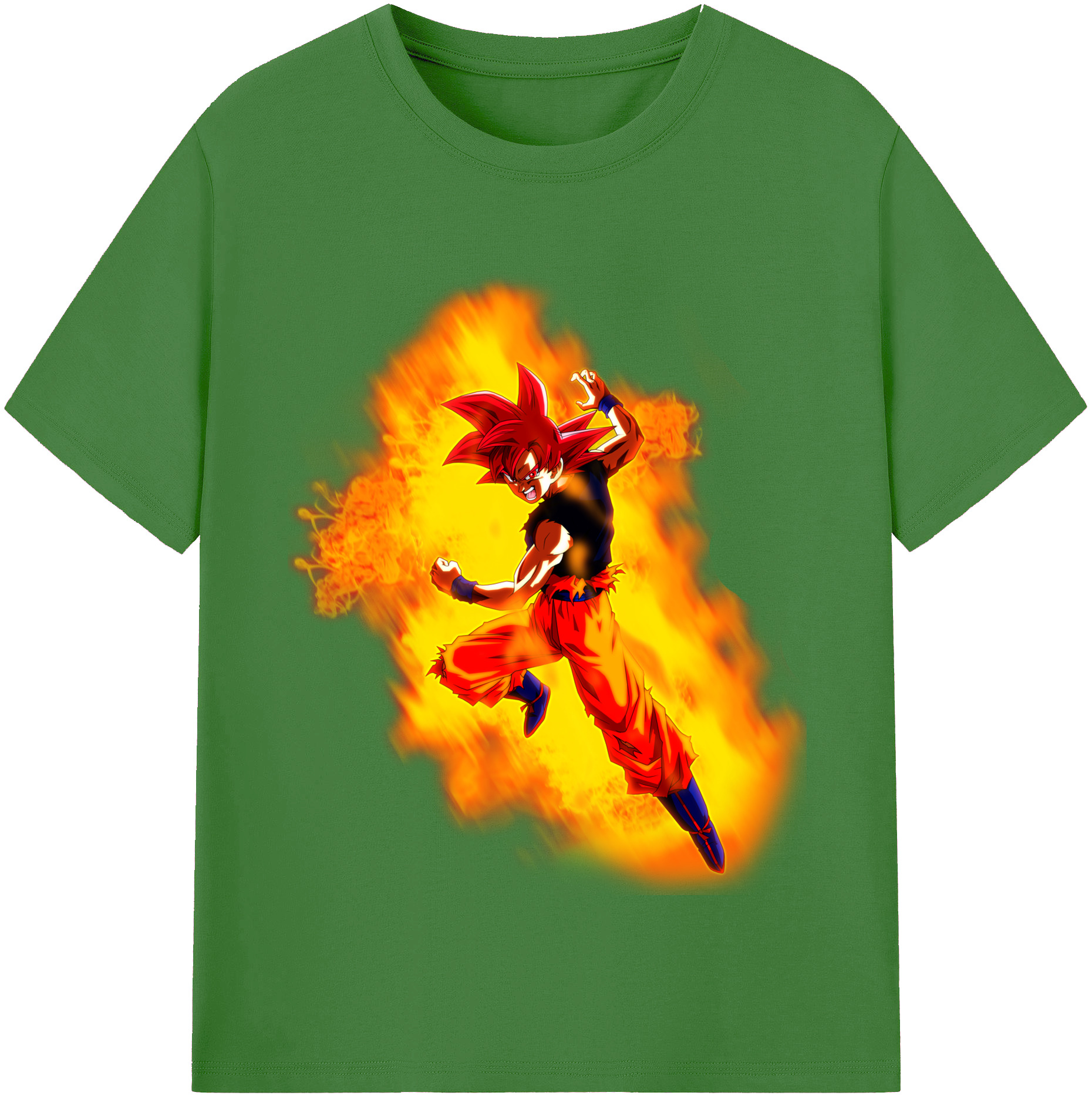 （画像用） ドラゴンボール 孫悟空（そん ごくう）Son Goku カカロット DRAGON BALL Kakarotto レディースカジュアルプリントTシャツ（綿100％）